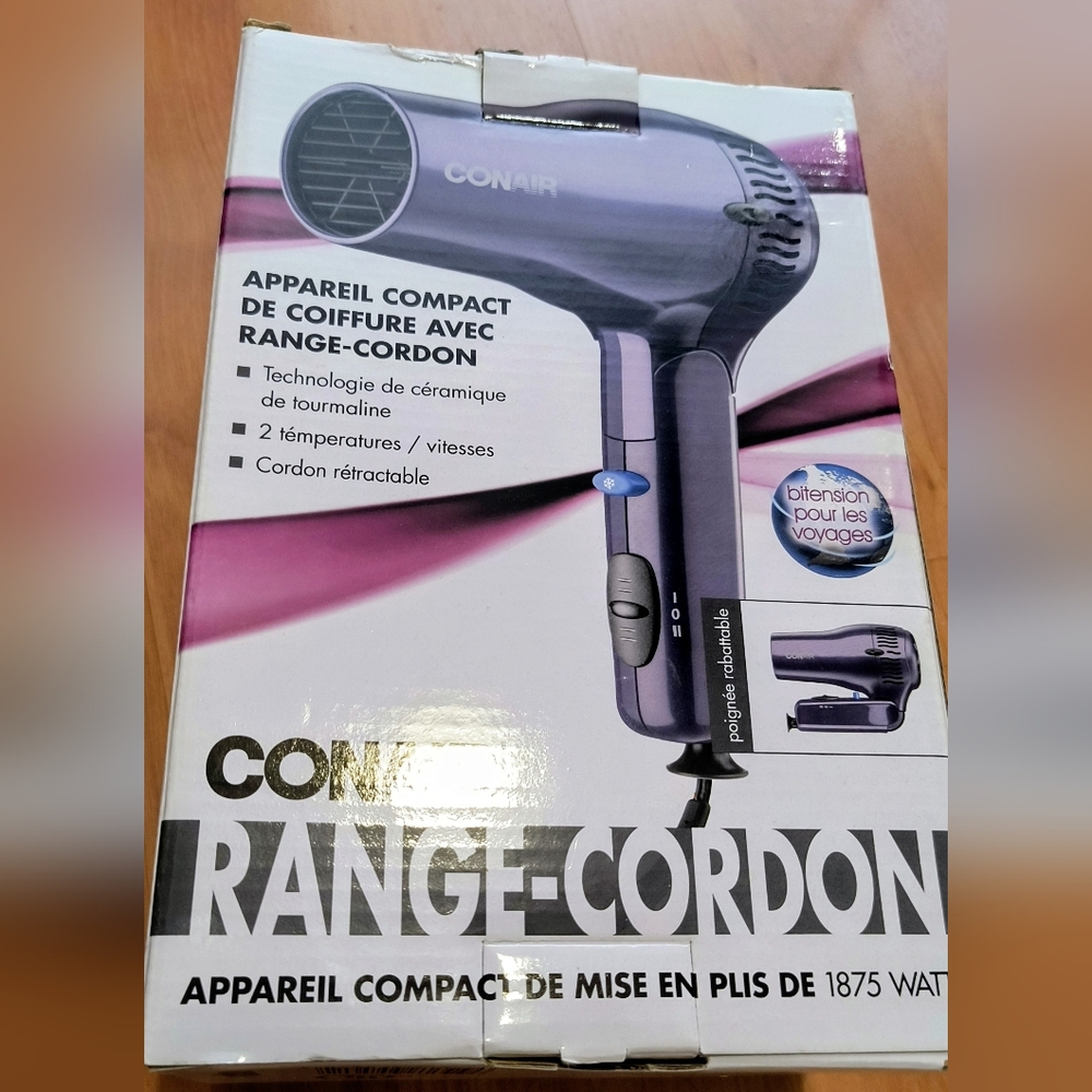Conair Compact Purple Hair Dryer
